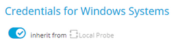 Inherited Credentials for Windows Systems